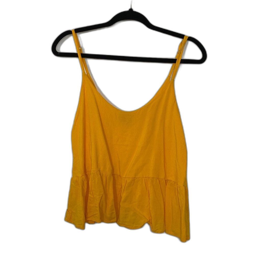TOPSHOP TOPSHOP Size 4 Peplum Camisole Tank Spaghetti strap Resort Coastal Beach